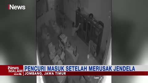 Viral! Pencuri Bobol Sekolah di Jombang Terekam Kamera CCTV