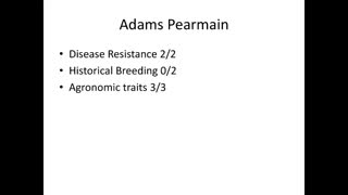 Crop Road Show 8 Worcester Pearmain, Adams Pearmain and Rosemary Russet