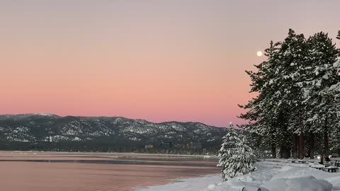 Lake Tahoe in Winter Snow