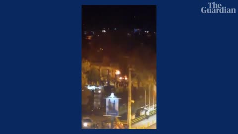 Iran protests: footage appears to show late ayatollah's ancestral house on fire