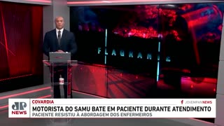 Motorista do Samu bate em paciente durante atendimento