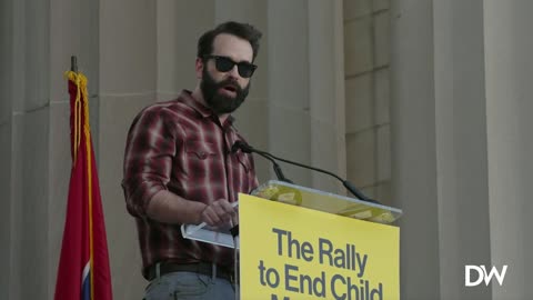 Matt Walsh says he's glad that protestors showed up to his Rally to End Child Mutilation