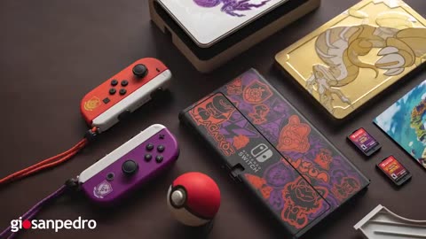 Unboxing Pokemon Scarlet and Violet Nintendo Switch SV Edition