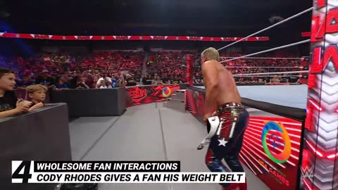 Whole some fan interactions WWE top 10 August