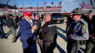 President Trump meets with law enforcement in Ohio.