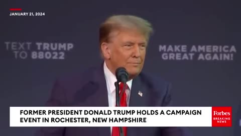 JUST IN: Donald Trump Heckled During Campaign Event In New Hampshire Ahead Of Primary