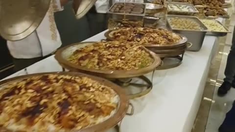 Arabic special wedding buffet so yummy
