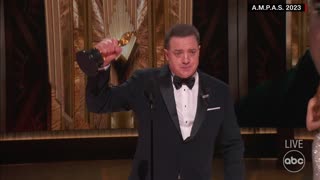 Brendan Fraser wins best actor Oscar for his role in ‘The Whale’