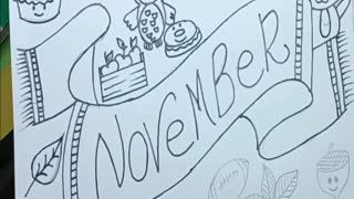 November 2022 Journal | November 2022 - Drawing | Doodle Art November | Easy Fall Doodles Ideas