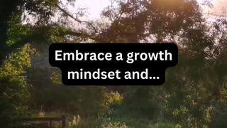 Embrace a growth mindset