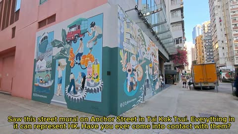 街頭壁畫。大角咀 street mural in tai kok tsui