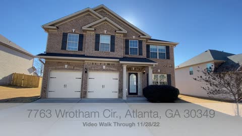7763 Wrotham Cir Atlanta GA 30349 - Video Walk Through 11-28-22 - MLS
