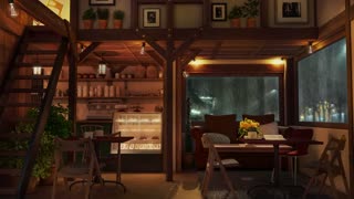 Rainy Jazz Cafe - Slow Jazz 🎷Music in Coffee Shop Ambience for Work, Study and Relaxation