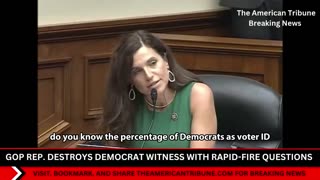 Nancy Mace DESTROYS Witness with Rapid Fire Questions!