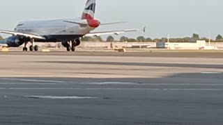 Aircraft taking off from Heathrow airport