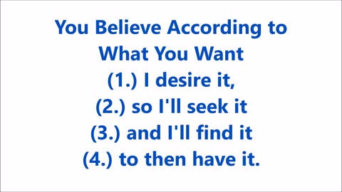 You Believe According to What You Want - RGW with Music