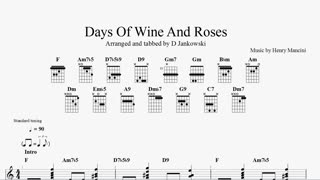 How to play The Days of Wine and Roses