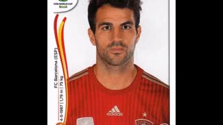 PANINI STICKERS SPAIN TEAM WORLD CUP 2014