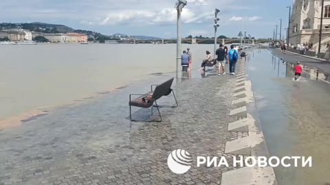 The Danube In Budapest Overflowed Its Banks