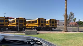 (391) Tour/Ride past GPS Transportation’s main school bus fleet. Part 4