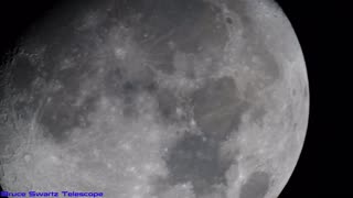 the Moon's Awkward Tilt Live November footage with a High Powered telescope
