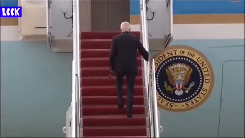 Biden Almost * Slips*Again On Air Force one Stairs