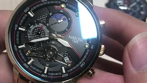 NIBOSI 2021 Men Watch Top Luxury Brand Quartz Mens Watches Chronograph Sport Wristwatch Man Stainles