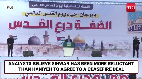 New Hamas Chief Yahya sinwar,s First Message To Israel & Netanyahu; U.S.Says Only He