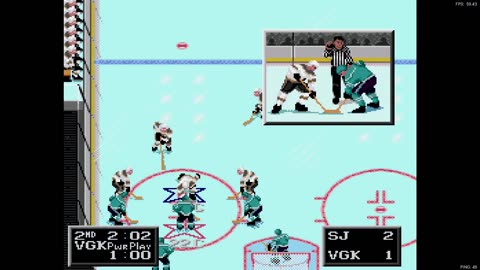 NHL '94 Franchise Mode 1989 Regular Season G15 - Len the Lengend (SJ) at NewJerseyKiller (LV)