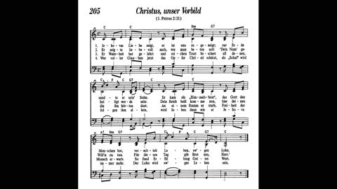 Christus, unser Vorbild (Lied 205 aus Singt Jehova Loblieder)