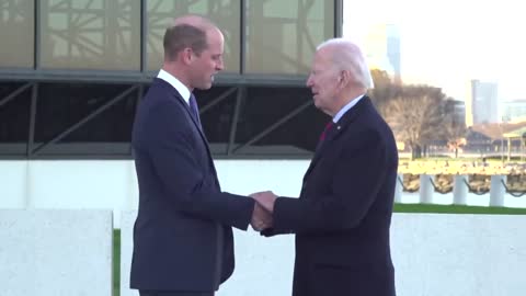 ‘Where’s Your Topcoat?!’: Joe Biden Jokes with Prince William