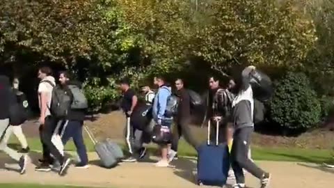 Strange foreign men roaming through Dublin in groups.