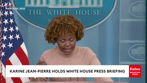 Karine Jean-Pierre Points Finger At Trump Admin When Asked About SVB & Signature Bank Failures