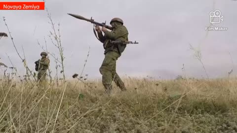 Russian reservists combat training in using Sani mortar, RPG, AK-12 & AK-74