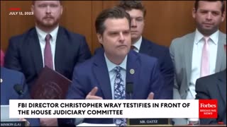 Corrupt FBI Director, Christopher Wray, Pretends to Know Nothing.. Yet Again