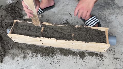 Casting Many Bricks From Pallet Molds Create Beautiful Patterns