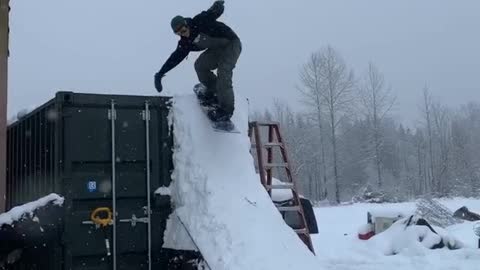 Snowboarding Fail