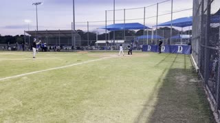 Kids playing baseball