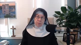 Catholic nun, Mother Miriam, speaking in 2021
