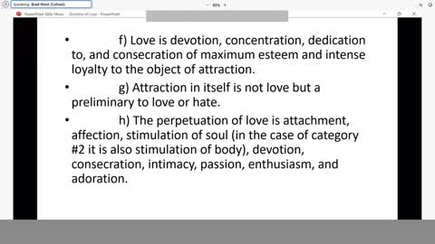 Doctrine of Love- Pastor Brad West