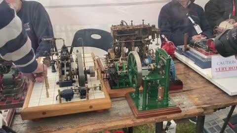 Model steam engines, boats and railway sets Kempton Stram Museum steaming weekend