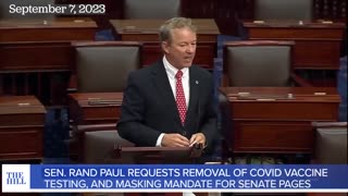 WATCH: Rand Paul DEMANDS Unanimous Consent To RESCIND Covid Vax, Mask MANDATE For U.S. Senate Pages