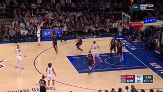 DiVincenzo Ignites Knicks' Run with 3rd 3-Pointer! (DET vs. NYK)