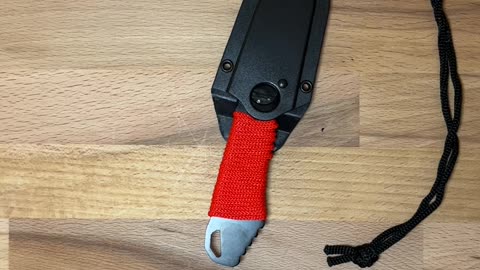 Corded Neck Knife (Red) | Master USA Knife