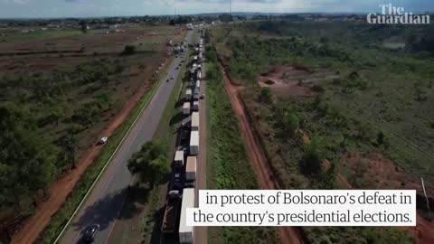Brazil: Bolsonaro supporters block roads in protest against election defeat