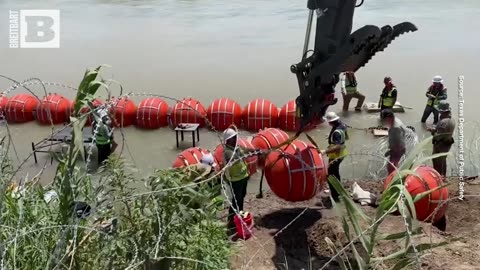 WATCH: Texas Begins Construction of Historic Floating Border Barrier