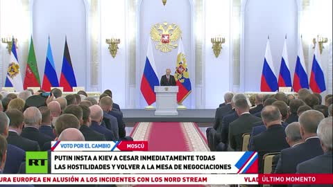 Putin firma i trattati di adesione delle nuove regioni RUSSE di Donetsk, Luhansk, Kherson e Zaporozhie alla Russia.firmato al Cremlino il trattato di incorporazione di questi territori alla Russia.
