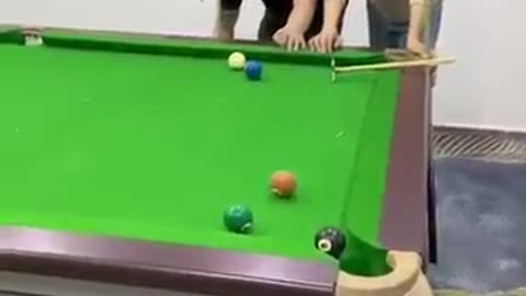 Funny videos billiard millionaire 高手👍