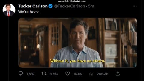 TUCKER CARLSON TO RESUME NIGHTLY ON #TWITTER!!! #bitcoin #energywebtoken #kaspa #silver #theta #xrp