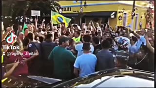 Bolsonaro ovacionado no litoral Paulista 08/06/2023